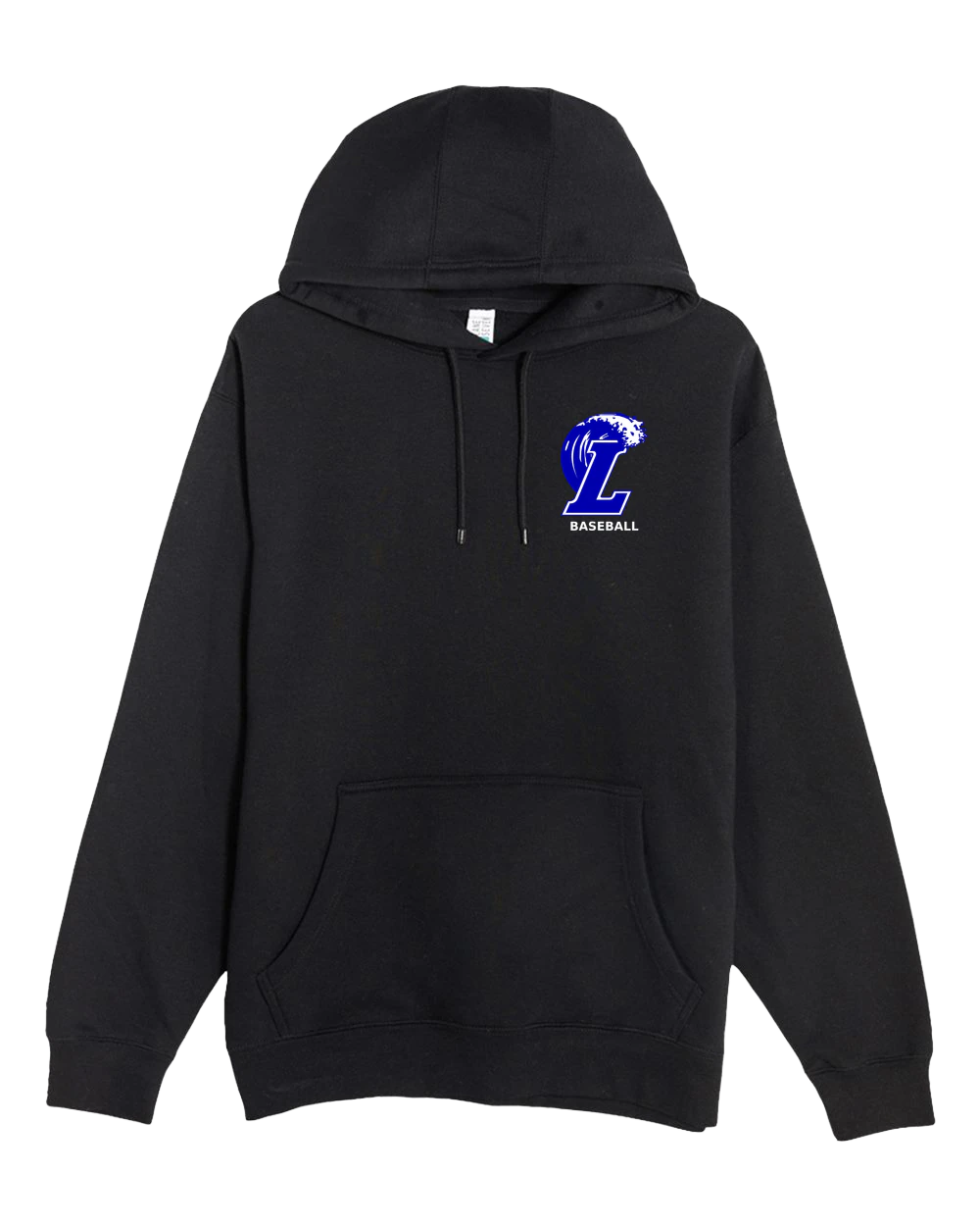 Lakeview Baseball - Black Hoodie Value - Left Chest