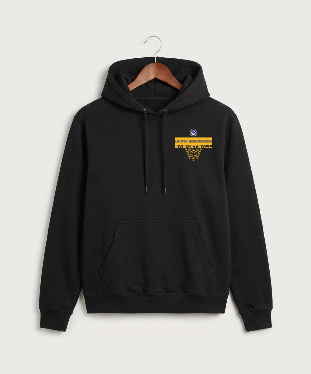 Davenport North High School Basketball Team Store - Black Hoodie Value
