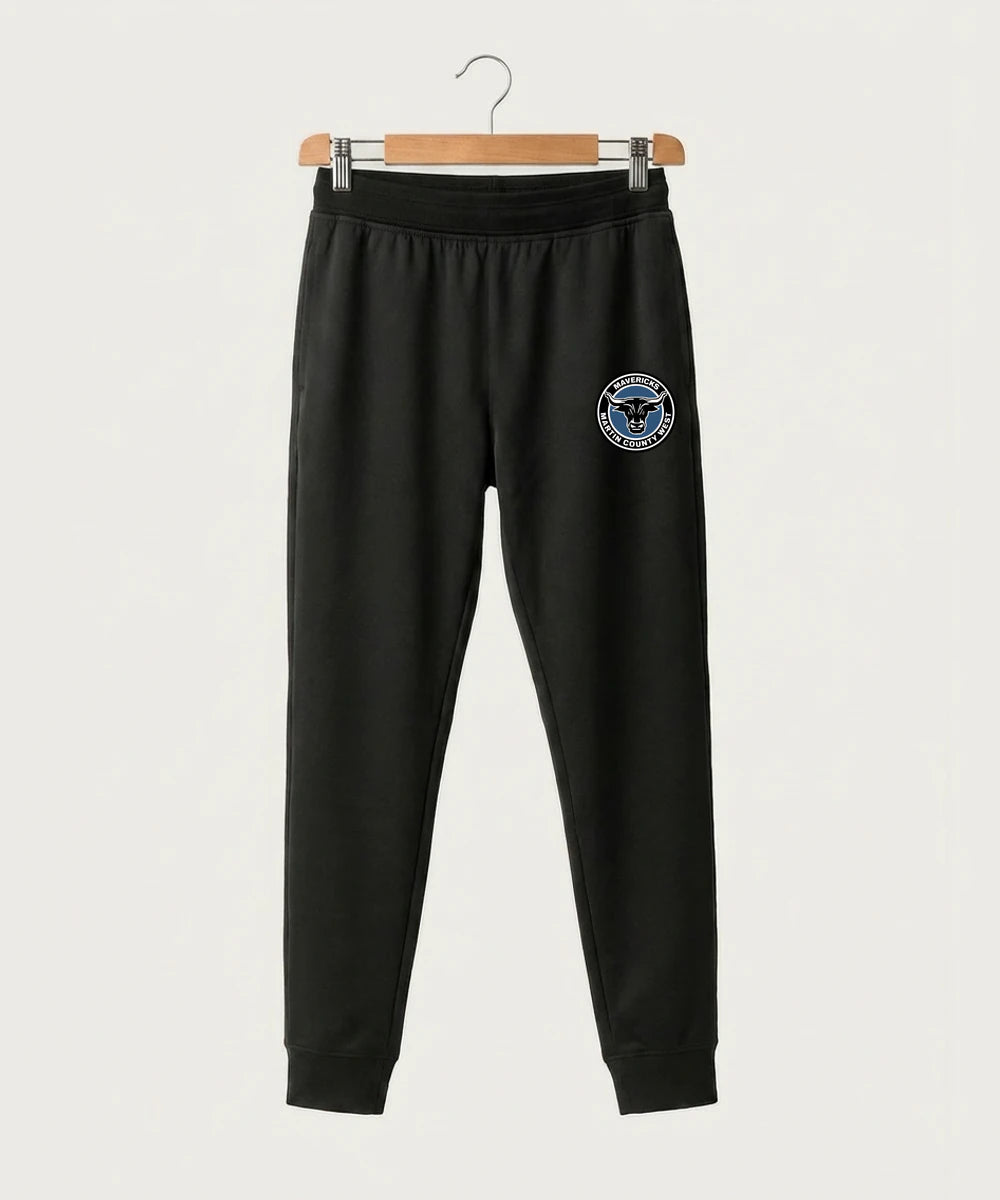 Martin County West High School Football (Boys) - Black Jogger - Left Leg
