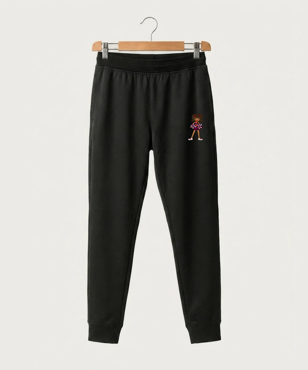 Independence High School Cheer Team - Black Jogger - Left Leg