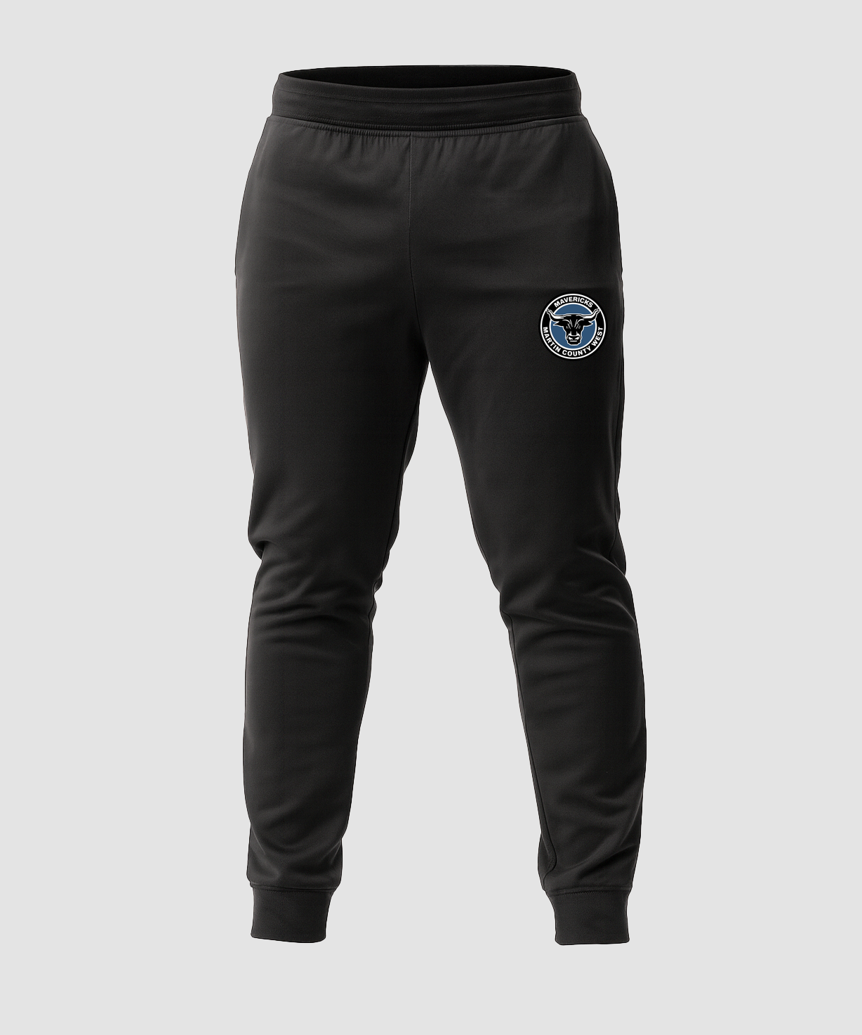 Martin County West Football - Black Jogger - Left Leg