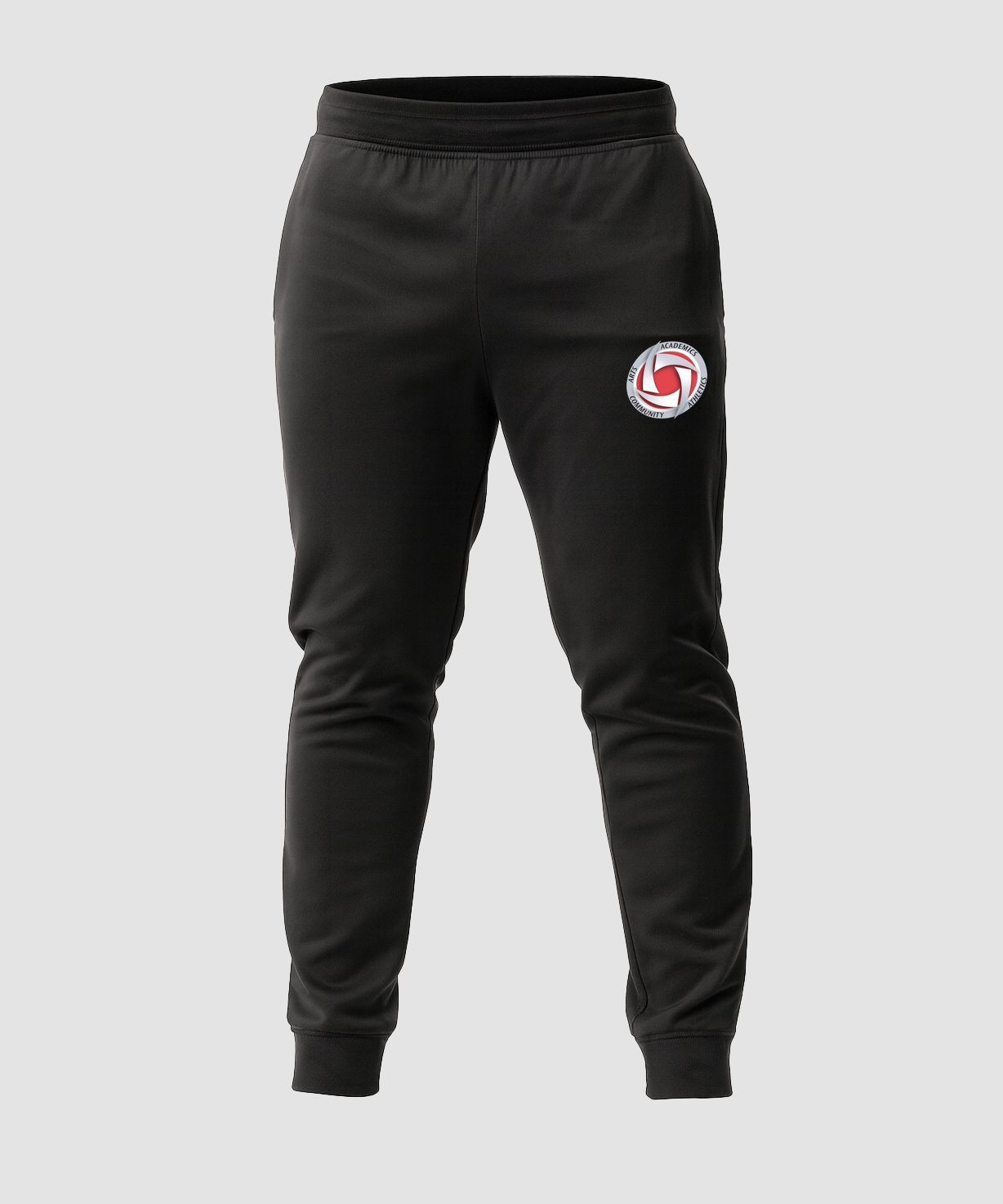 Houston Volleyball - Black Jogger - Left Leg