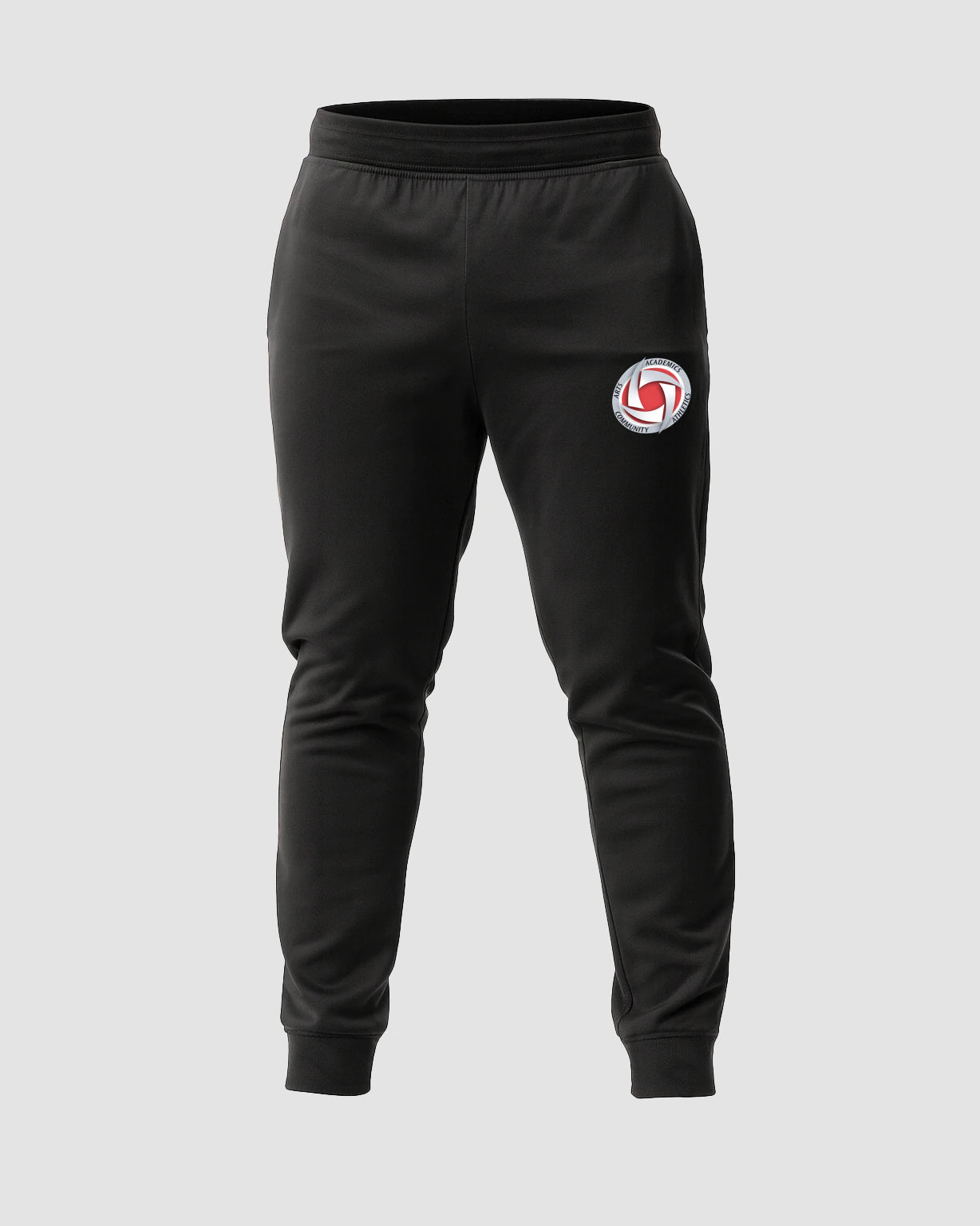 Houston Volleyball - Black Jogger - Left Leg