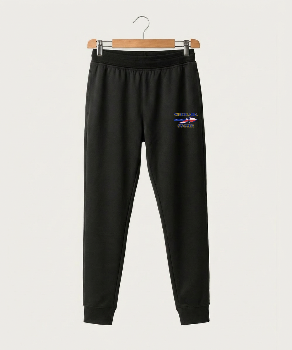 Wilson Area School Soccer Soccer - Black Jogger - Left Leg