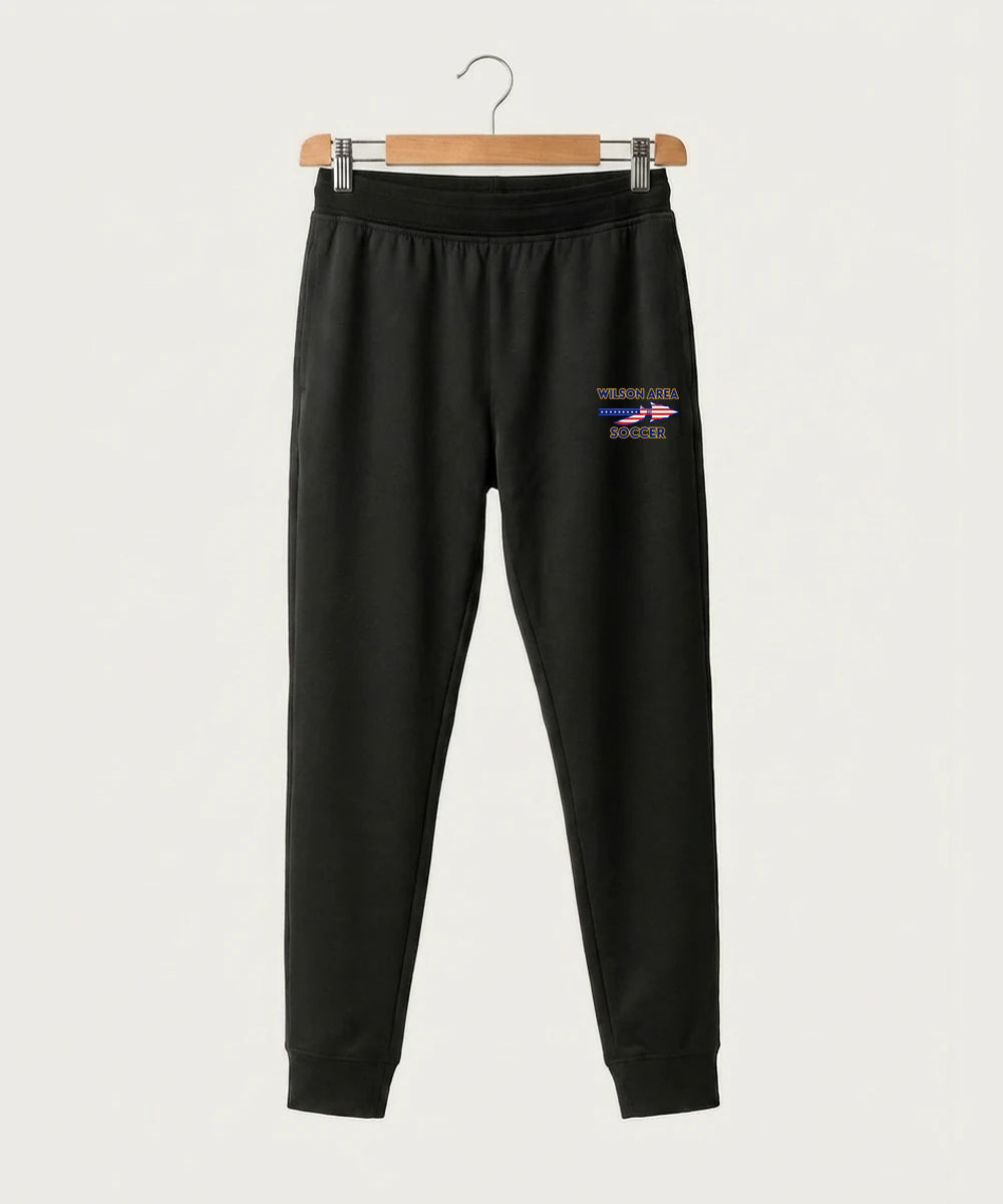 Wilson Area School Soccer Soccer - Black Jogger - Left Leg