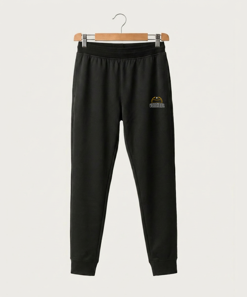 Windom Area High School Volleyball (Girls) - Black Jogger - Left Leg