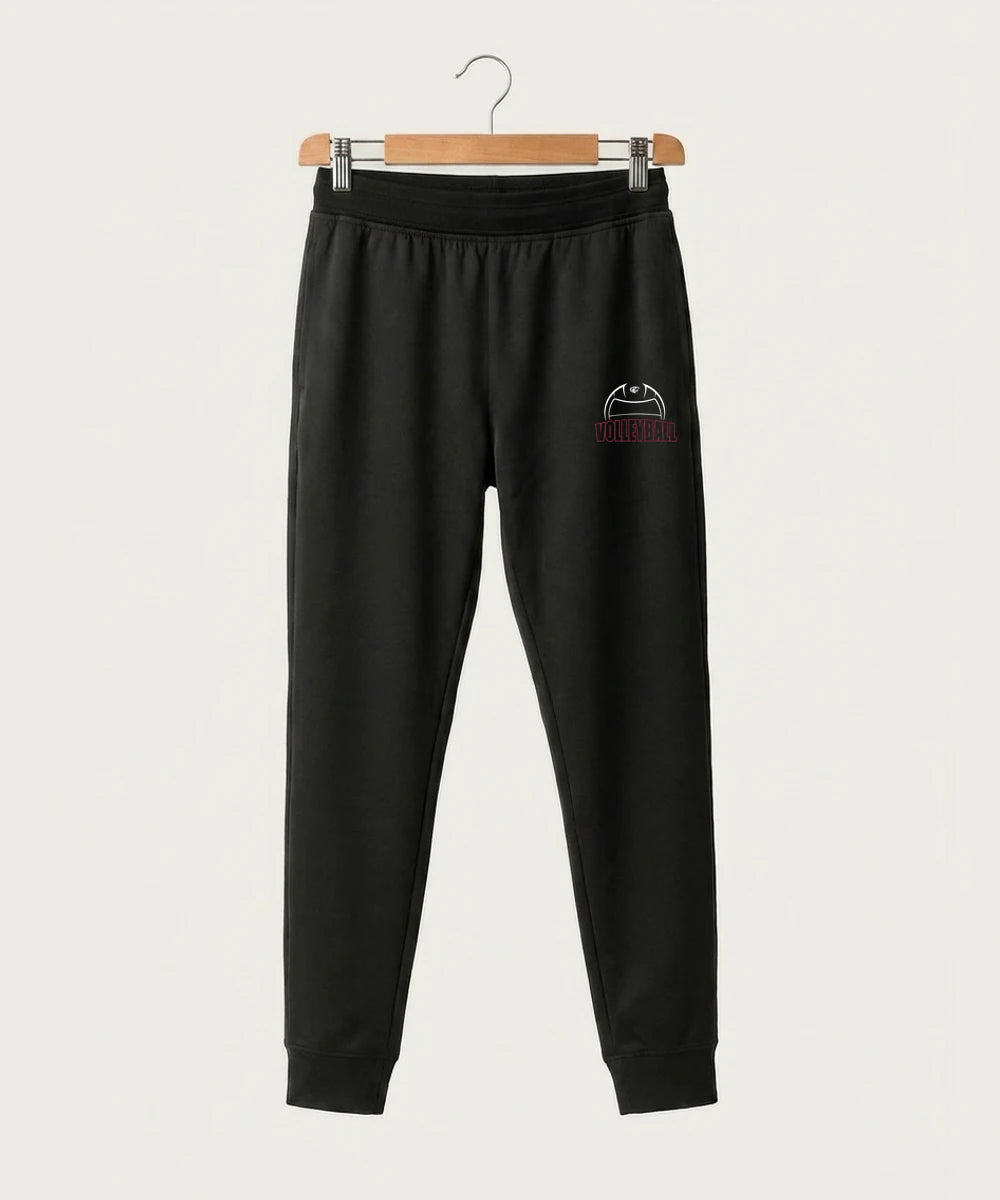 Triton High School Volleyball (Girls) - Black Jogger - Left Leg