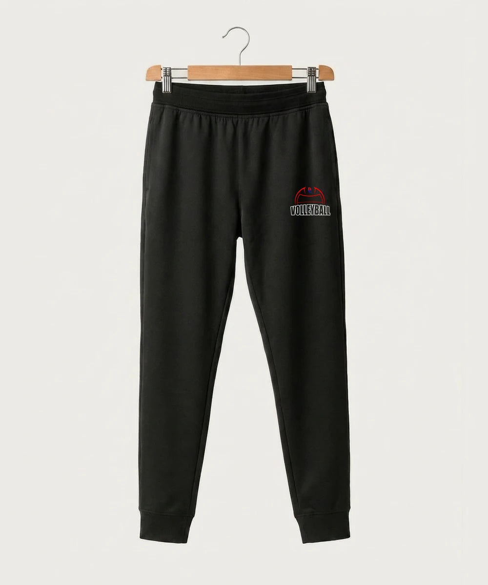Davenport Central High School Volleyball (Girls) - Black Jogger - Left Leg