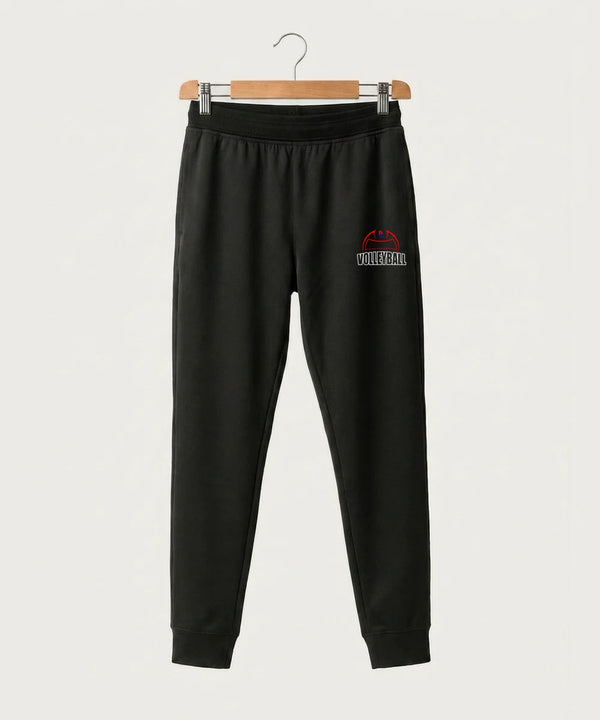 Davenport Central High School Volleyball (Girls) - Black Jogger - Left Leg