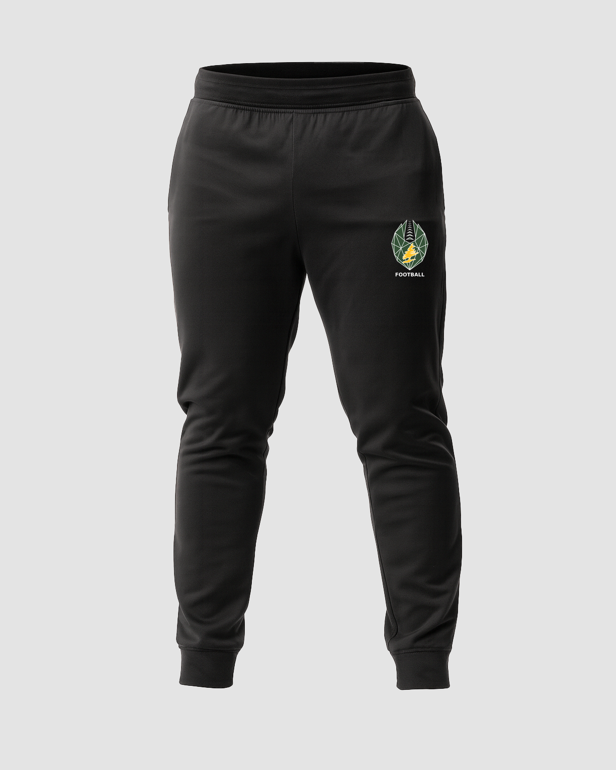 DC Everest Middle School Football — example store - Black Jogger - Left Leg
