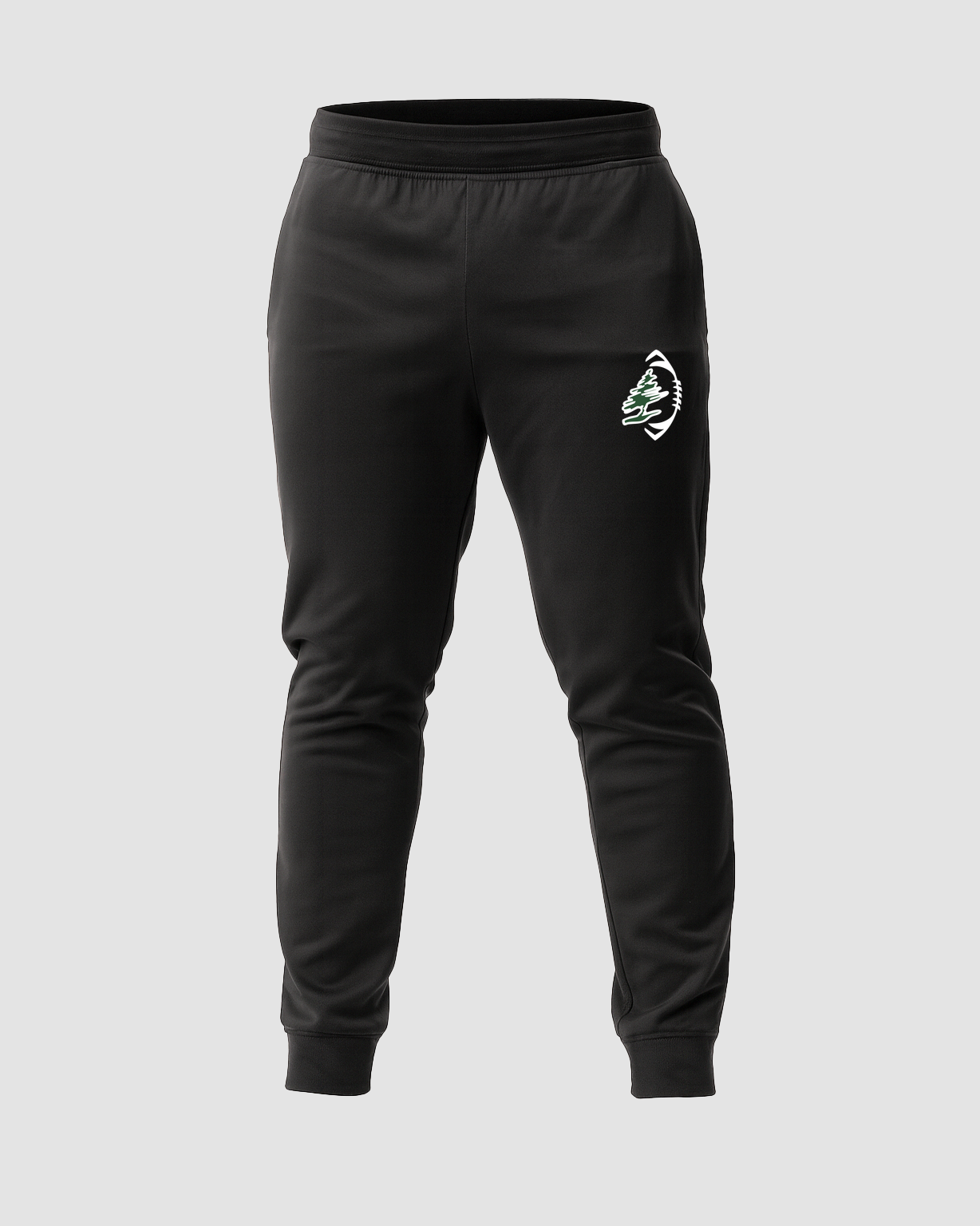 DC Everest Middle School Football — example store - Black Jogger - Left Leg