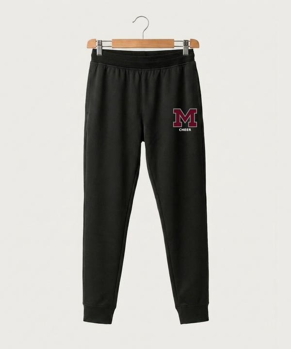 Moline Cheer general - Black Jogger - Left Leg