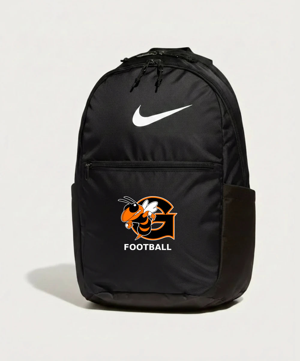 Giltner High School Football - Black Nike Brasilia Medium Backpack NKDH7709
