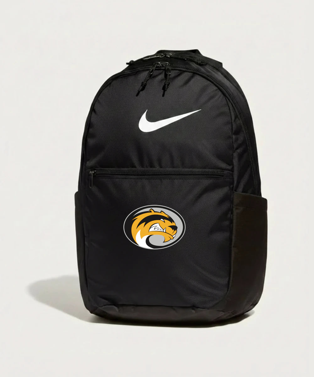 Sibley East High School Football (Boys) - Black Nike Brasilia Medium Backpack NKDH7709