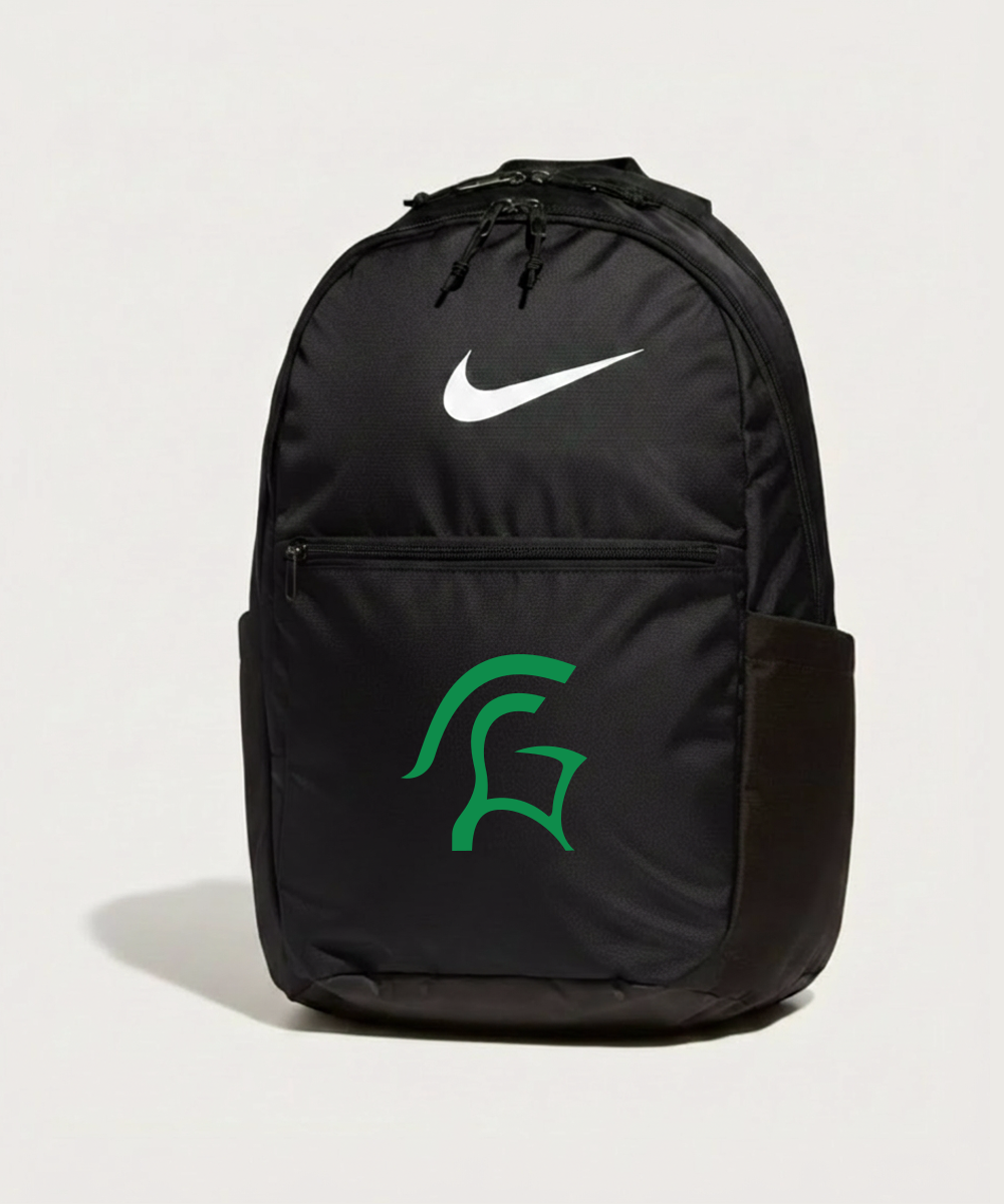 La Crescent High School Football (Boys) - Black Nike Brasilia Medium Backpack NKDH7709