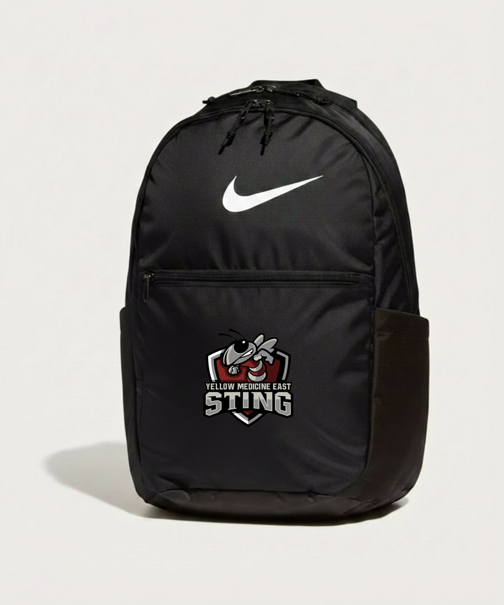Yellow Medicine East High School Athletics - Black Nike Brasilia Medium Backpack NKDH7709