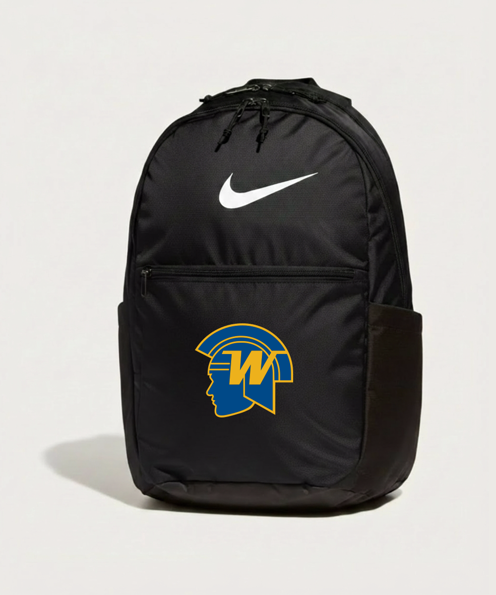 Wayzata High School Football (Boys) - Black Nike Brasilia Medium Backpack NKDH7709