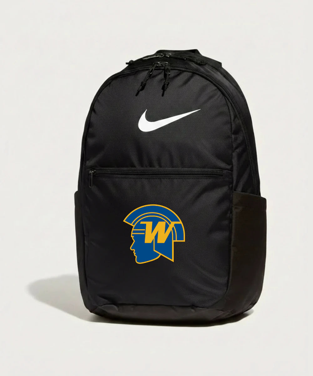 Wayzata High School Football (Boys) - Black Nike Brasilia Medium Backpack NKDH7709
