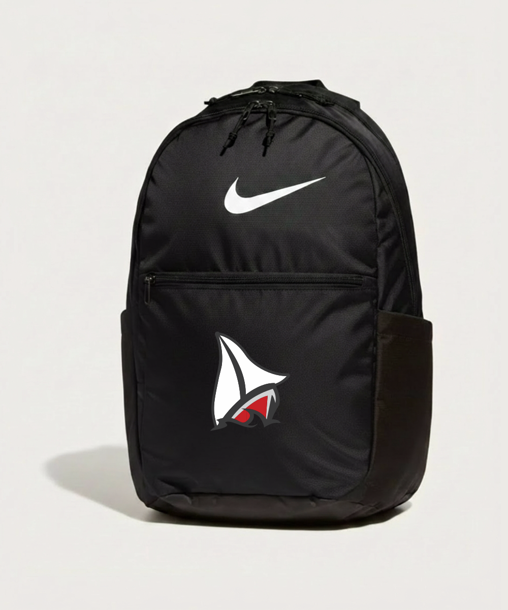 Detroit Lakes Community High School Football (Boys) - Black Nike Brasilia Medium Backpack NKDH7709