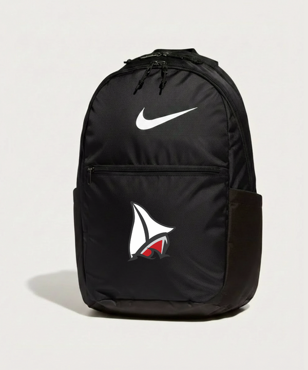 Detroit Lakes Community High School Football (Boys) - Black Nike Brasilia Medium Backpack NKDH7709