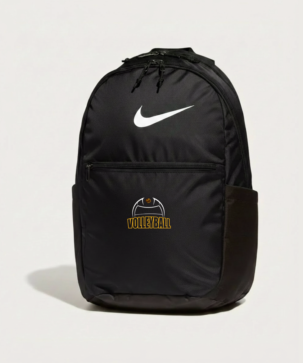 Fargo South High School Volleyball (Girls) - Black Nike Brasilia Medium Backpack NKDH7709