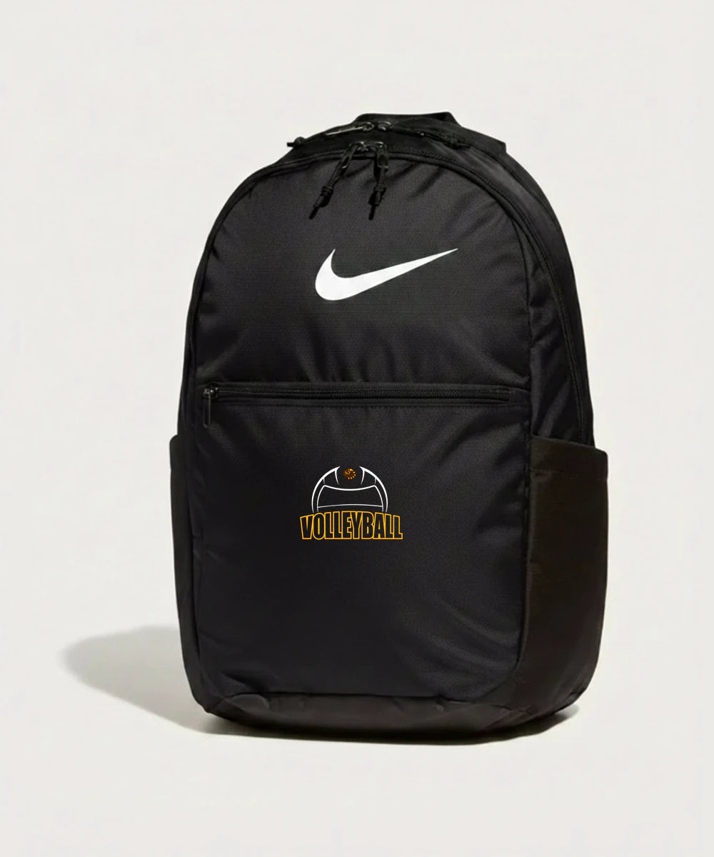 Fargo South High School Volleyball (Girls) - Black Nike Brasilia Medium Backpack NKDH7709