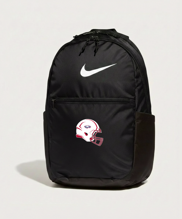 Pequot Lakes High School Football (Boys) - Black Nike Brasilia Medium Backpack NKDH7709