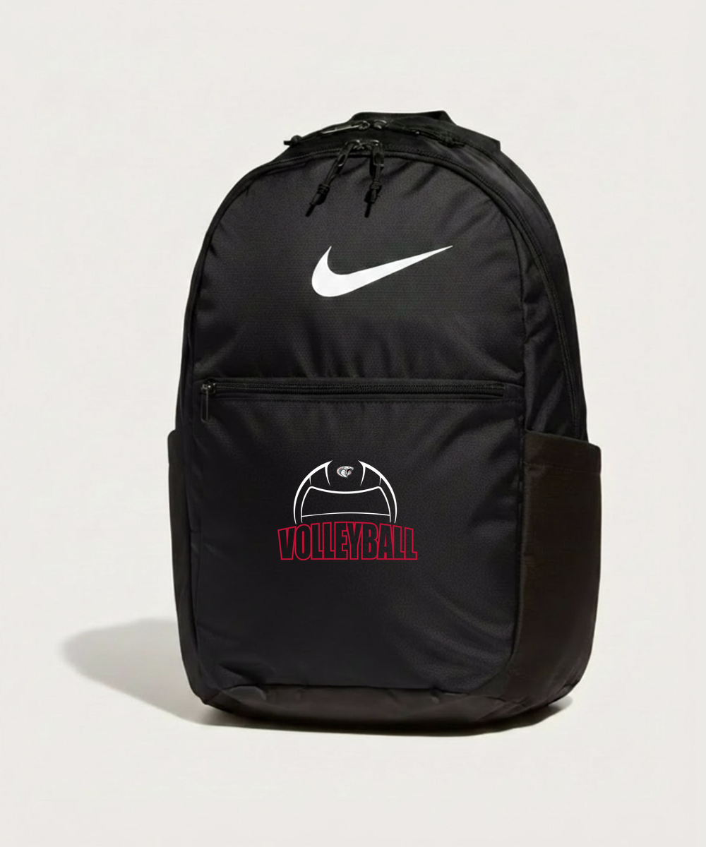 Triton High School Volleyball (Girls) - Black Nike Brasilia Medium Backpack NKDH7709