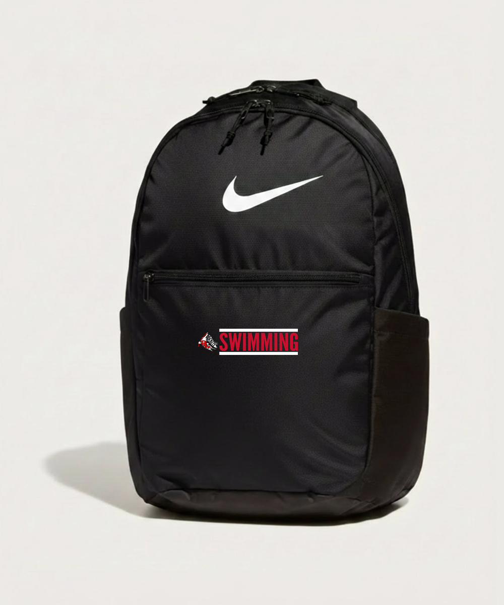 John Marshall High School Swim Dive Girls - Black Nike Brasilia Medium Backpack NKDH7709