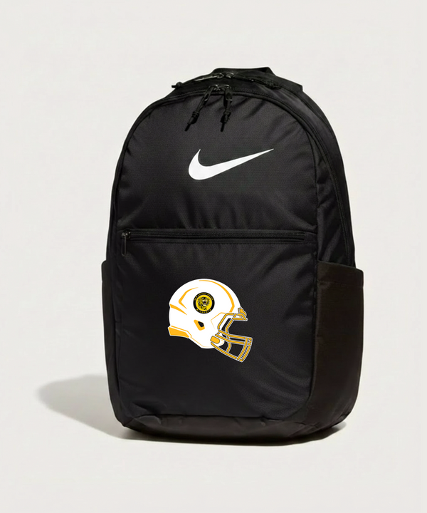 New London Spicer High School Football (Boys) - Black Nike Brasilia Medium Backpack NKDH7709