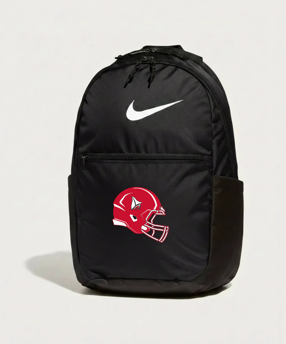 Detroit Lakes Community High School Football (Boys) - Black Nike Brasilia Medium Backpack NKDH7709