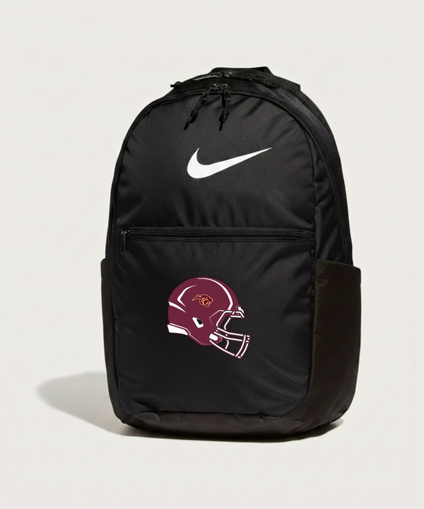 Pine Island High School Football (Boys) - Black Nike Brasilia Medium Backpack NKDH7709