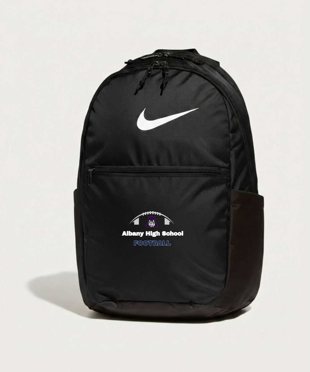 Albany High School Football (Boys) - Black Nike Brasilia Medium Backpack NKDH7709