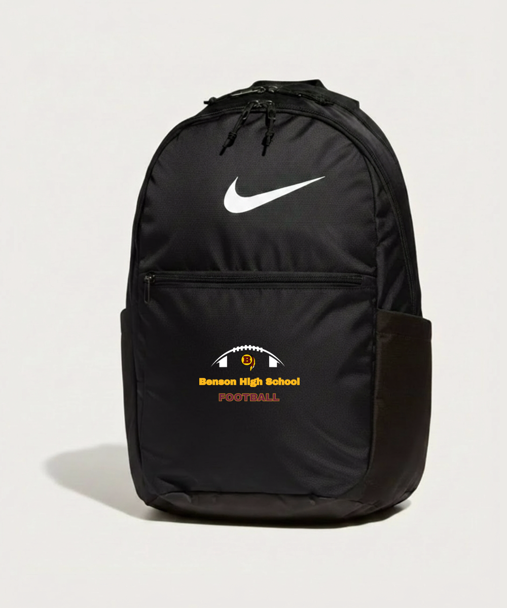 Benson High School Football (Boys) - Black Nike Brasilia Medium Backpack NKDH7709