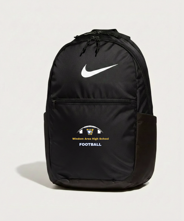 Windom Area High School Football (Boys) - Black Nike Brasilia Medium Backpack NKDH7709