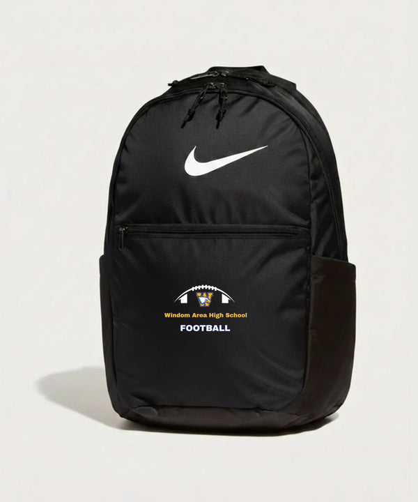 Windom Area High School Football (Boys) - Black Nike Brasilia Medium Backpack NKDH7709