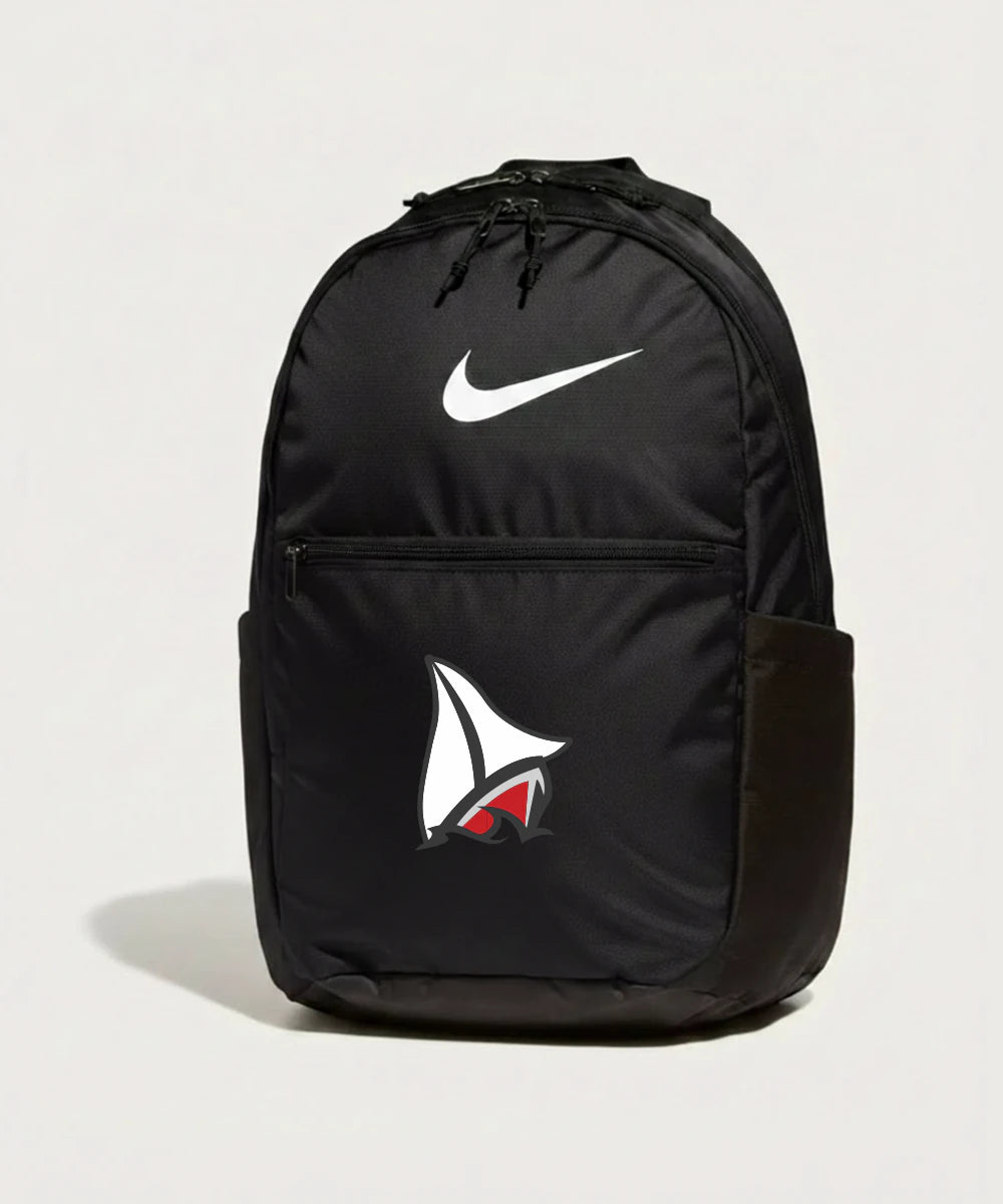 Detroit Lakes Community High School Football (Boys) - Black Nike Brasilia Medium Backpack NKDH7709