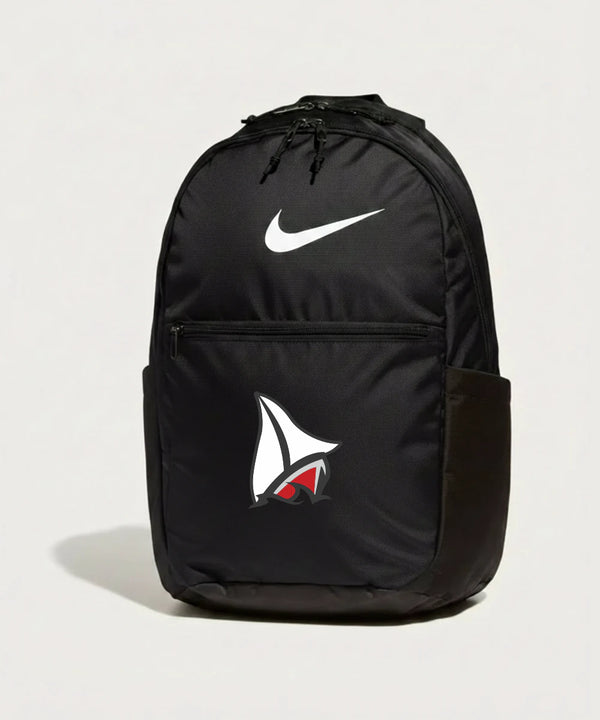 Detroit Lakes Community High School Football (Boys) - Black Nike Brasilia Medium Backpack NKDH7709