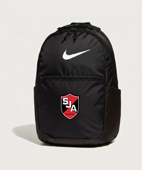 Saint James High School Football (Boys) - Black Nike Brasilia Medium Backpack NKDH7709