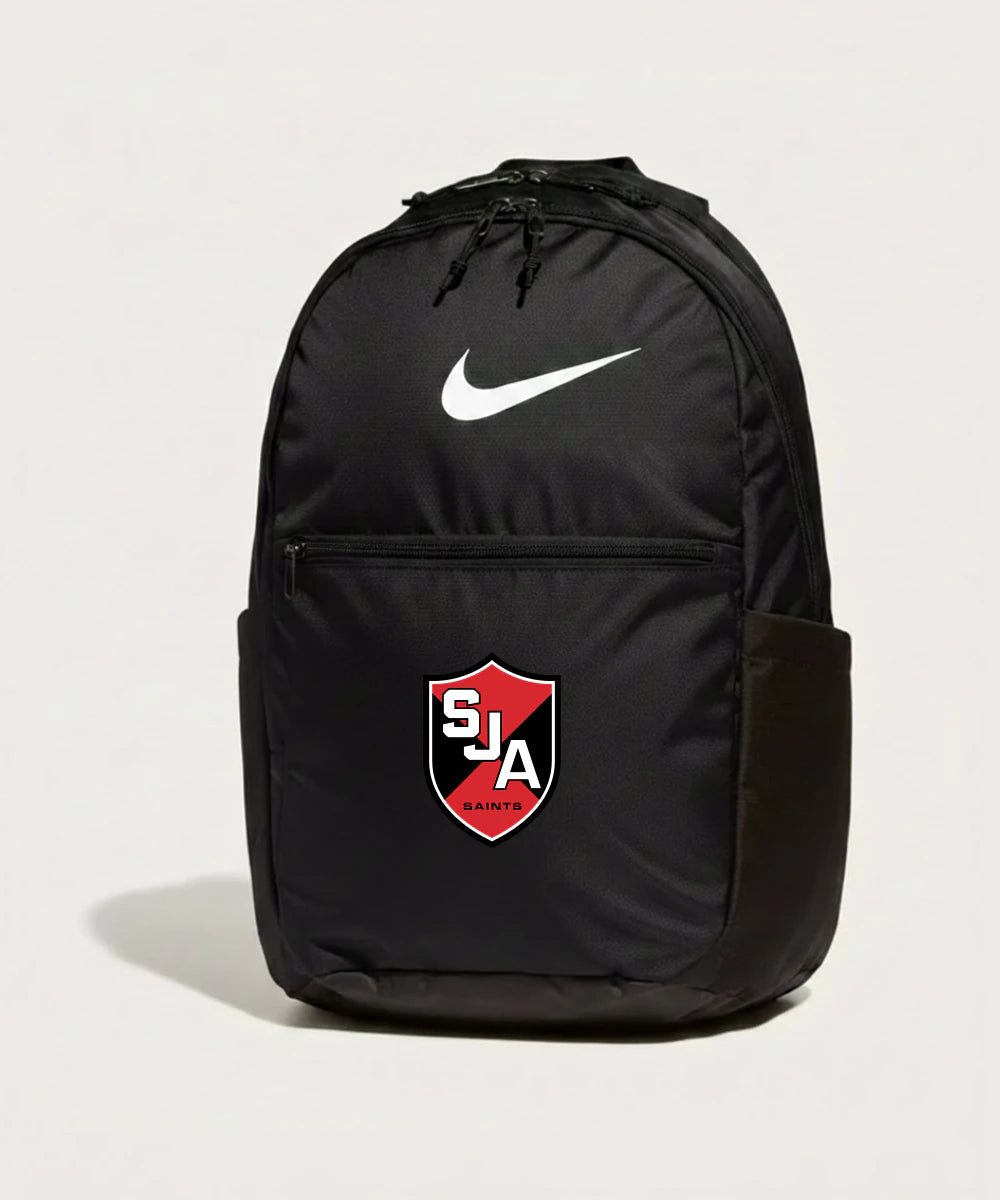 Saint James High School Football (Boys) - Black Nike Brasilia Medium Backpack NKDH7709