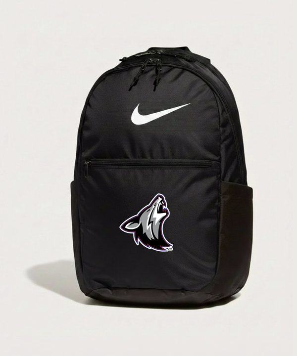 Heron Lake-Okabena High School Football (Boys) - Black Nike Brasilia Medium Backpack NKDH7709