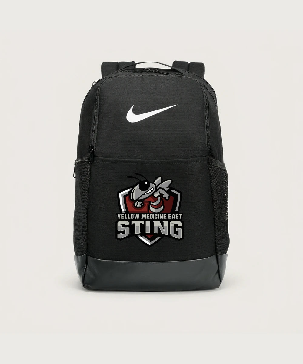 Yellow Medicine East High School Athletics - Black Nike Brasilia Medium Backpack NKDH7709