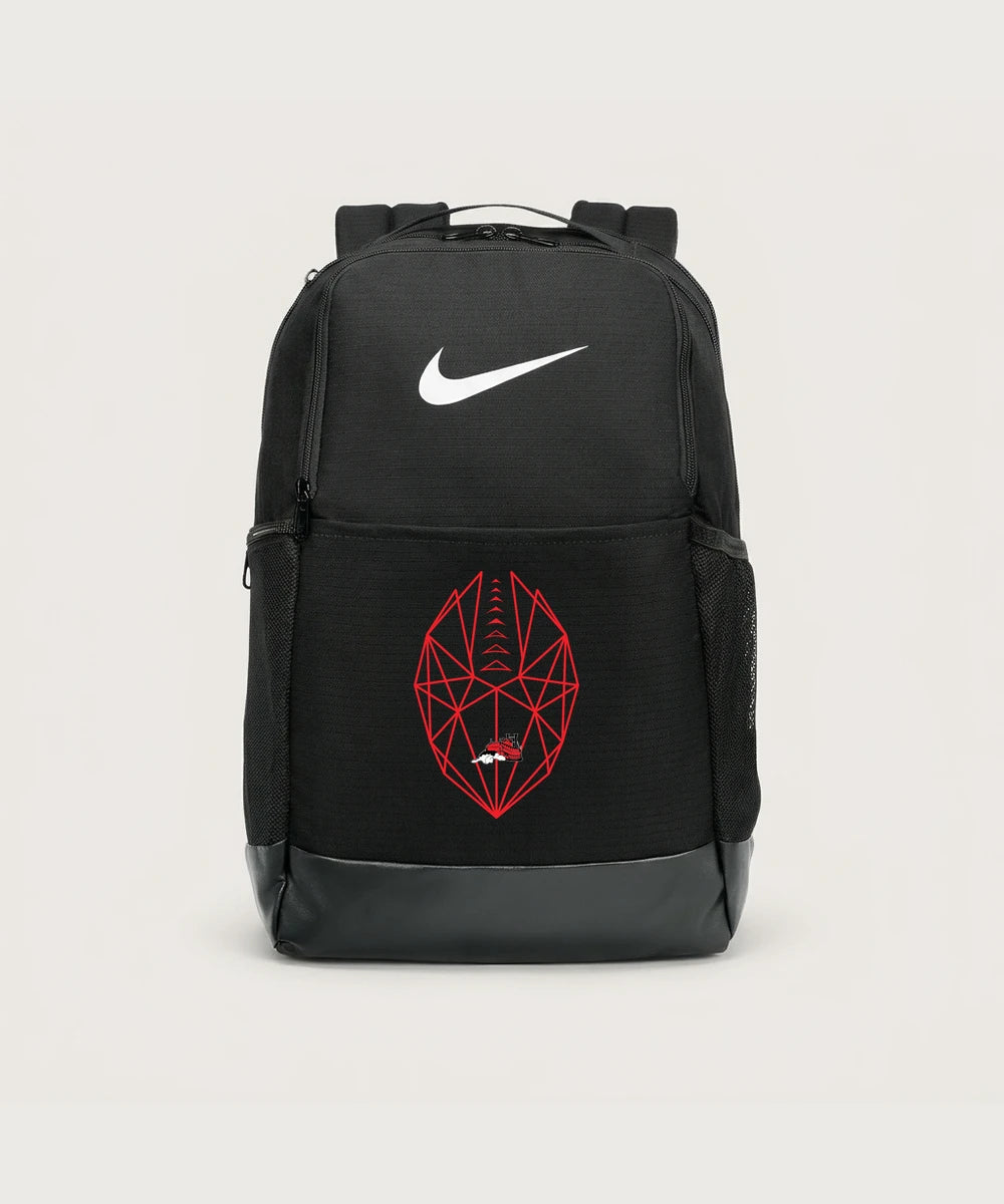 Fulton High School Football (Boys) - Black Nike Brasilia Medium Backpack NKDH7709