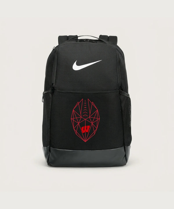 Wisconsin Lutheran High School Football (Boys) - Black Nike Brasilia Medium Backpack NKDH7709