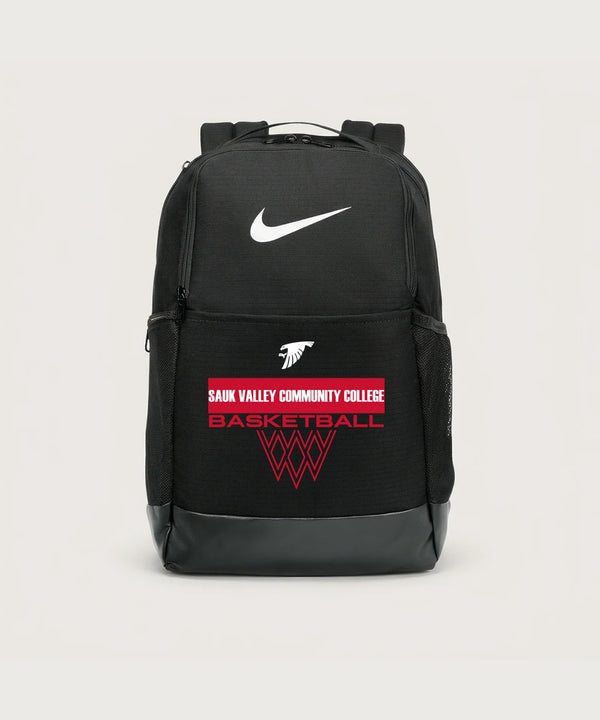 Sauk Valley Community College Basketball Team Store - Black Nike Brasilia Medium Backpack NKDH7709