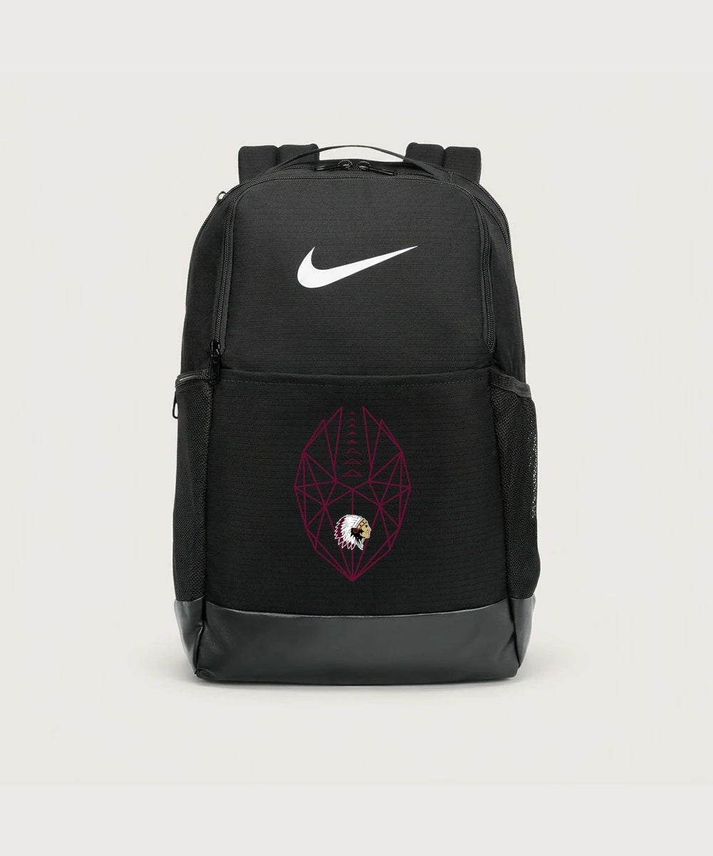 Stockton High School Football - Black Nike Brasilia Medium Backpack NKDH7709