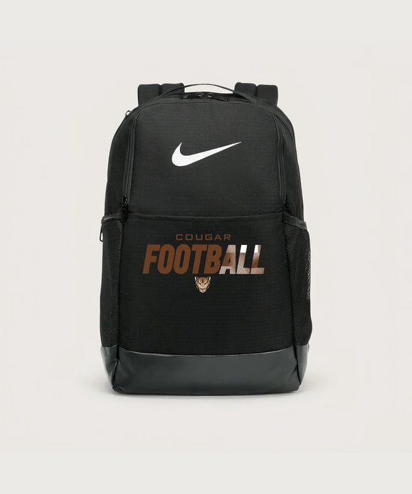 Ada Borup High School Football (Boys) - Black Nike Brasilia Medium Backpack NKDH7709