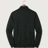 Moline Cheer general - Black Nike Club Fleece Sleeve Swoosh 1/2-Zip NKDX6718 (back)