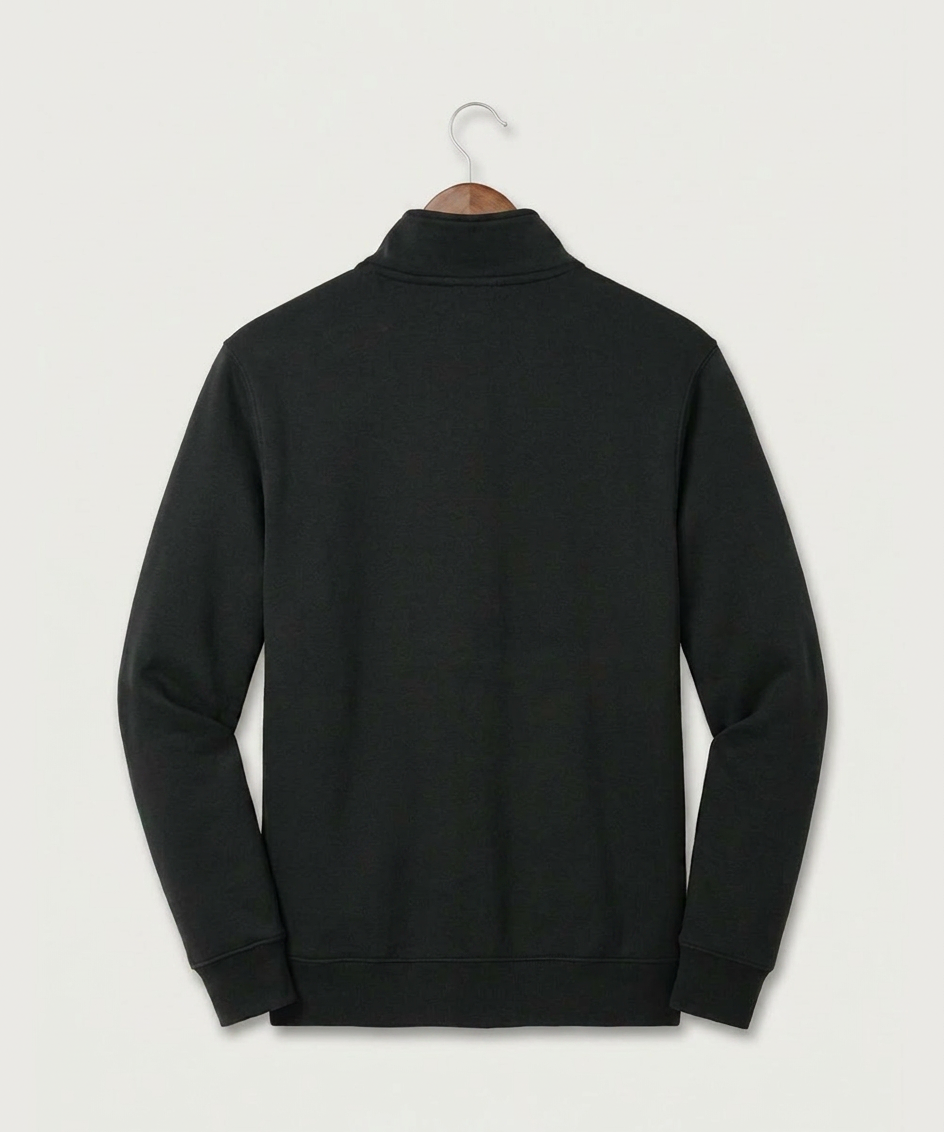 Cannon Falls High School Volleyball (Girls) - Black Nike Club Fleece Sleeve Swoosh 1/2-Zip NKDX6718 (back)