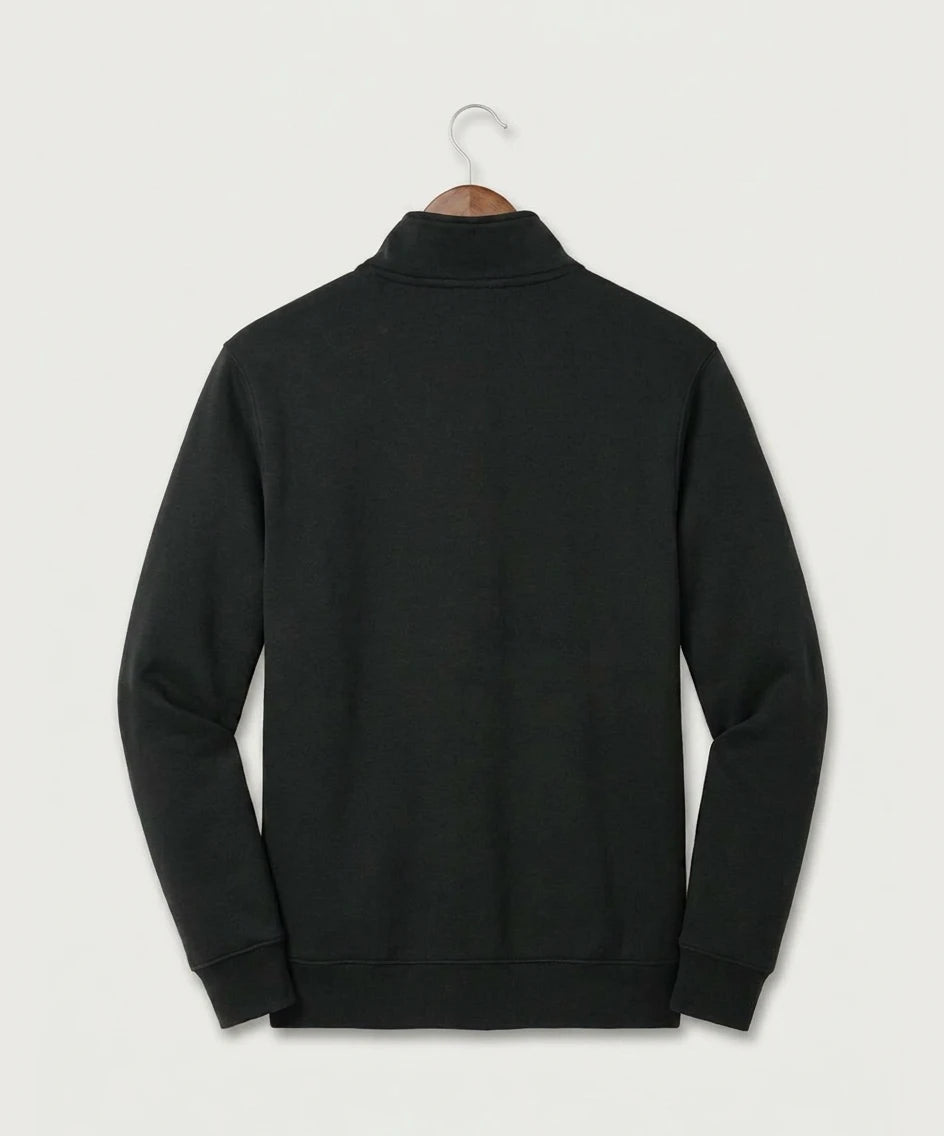 Hershey High School Volleyball Team Store - Black Nike Club Fleece Sleeve Swoosh 1/2-Zip NKDX6718 (back)